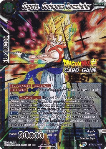 Gogeta, Godspeed Demolisher (Card Game Fest 2022) (BT12-038), Tournament Promotion Cards — DB Super card price