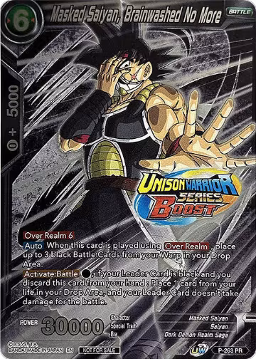 Masked Saiyan, Brainwashed No More (Event Pack 08) (Alternate Foil) (P-263), Tournament Promotion Cards — DB Super card price
