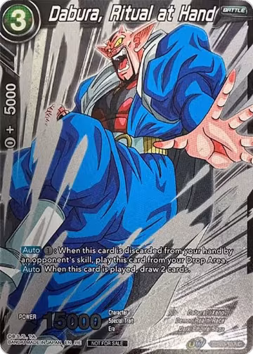 Dabura, Ritual at Hand (Event Pack 09) (Alternate Foil) (BT13-137), Tournament Promotion Cards — DB Super card price
