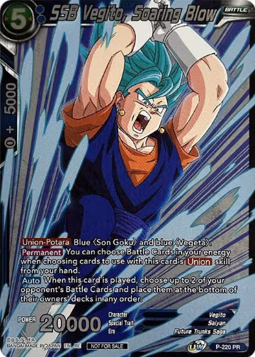 SSB Vegito, Soaring Blow (Event Pack 09) (Alternate Foil) (P-220), Tournament Promotion Cards — DB Super card price