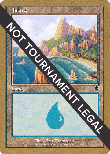 Island (336) - 2002 Sim Han How (ODY) (336), World Championship Decks — Magic card price