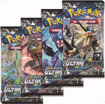 Ultra Prism Booster Pack Art Bundle [Set of 4], SM - Ultra Prism — Pokémon sealed product price