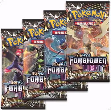 Forbidden Light Booster Pack Art Bundle [Set of 4], SM - Forbidden Light — Pokémon sealed product price