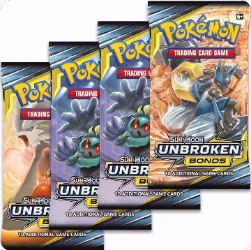 Unbroken Bonds Booster Pack Art Bundle [Set of 4], SM - Unbroken Bonds — Pokémon sealed product price