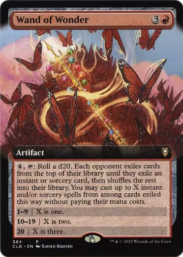 Wand of Wonder (Extended Art) (584), Commander Legends: Battle for Baldur's Gate — Magic card price