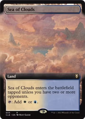 Sea of Clouds (Extended Art) (605), Commander Legends: Battle for Baldur's Gate — Magic card price