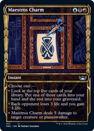 Maestros Charm (Showcase) (317), Streets of New Capenna — Magic card price