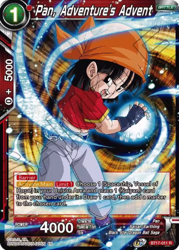 Pan, Adventure's Advent (BT17-011), Ultimate Squad — DB Super card price