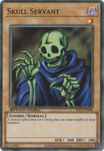 Skull Servant (STP3-EN006), Speed Duel: Tournament Pack 3 — Yu-Gi-Oh! card price