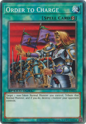 Order to Charge (STP3-EN025), Speed Duel: Tournament Pack 3 — Yu-Gi-Oh! card price