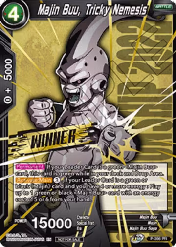 Majin Buu, Tricky Nemesis (Winner Stamped) (Championship Pack 2022 Vol.1) (P-398), Promotion Cards — DB Super card price