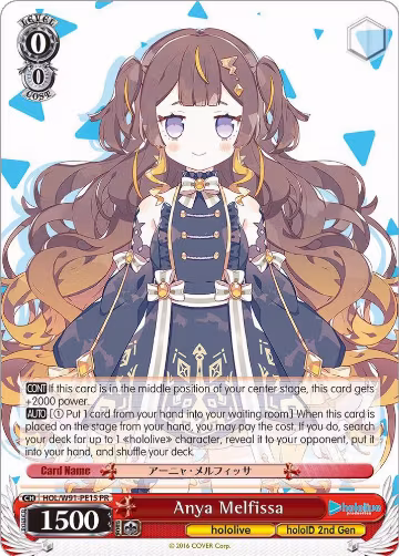 Anya Melfissa (HOL/W91-PE15 PR), hololive production — Weiß Schwarz card price