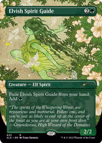 Elvish Spirit Guide (Borderless) (423), Secret Lair Drop Series — Magic card price