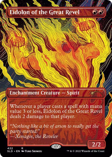 Eidolon of the Great Revel (Borderless) (422), Secret Lair Drop Series — Magic card price