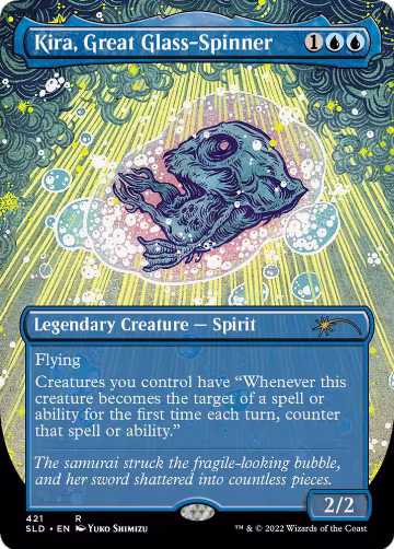 Kira, Great Glass-Spinner (Borderless) (421), Secret Lair Drop Series — Magic card price