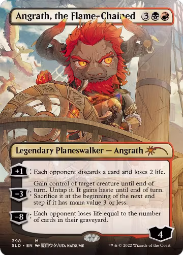 Angrath, the Flame-Chained (Borderless) (398), Secret Lair Drop Series — Magic card price