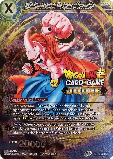 Majin Buu, Assault of the Agents of Destruction (Judge Pack Vol.11) (BT13-034), Tournament Promotion Cards — DB Super card price