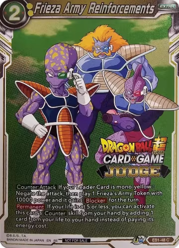Frieza Army Reinforcements (Judge Pack Vol.11) (EB1-48), Tournament Promotion Cards — DB Super card price