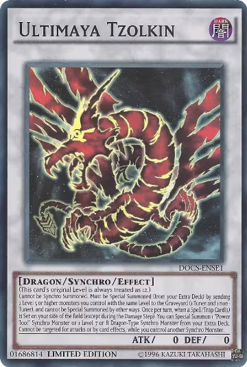 Ultimaya Tzolkin (DOCS-ENSE1), Dimension of Chaos — Yu-Gi-Oh! card price