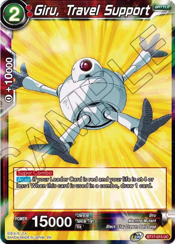 Giru, Travel Support (BT17-015), Ultimate Squad — DB Super card price