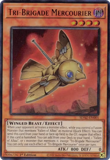 Tri-Brigade Mercourier (SDAZ-EN001), Structure Deck: Albaz Strike — Yu-Gi-Oh! card price