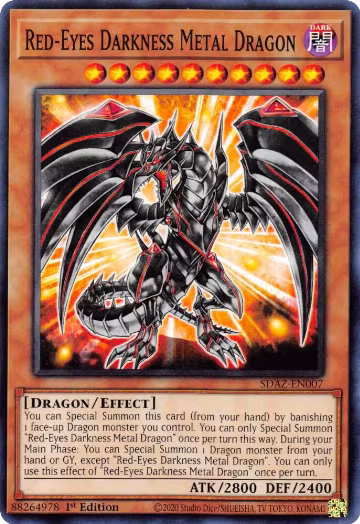 Red-Eyes Darkness Metal Dragon (SDAZ-EN007) — card price