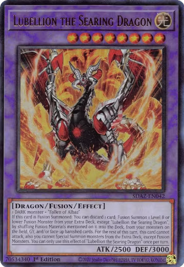 Lubellion the Searing Dragon (SDAZ-EN042), Structure Deck: Albaz Strike — Yu-Gi-Oh! card price