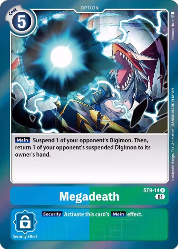 Megadeath (ST9-14 R), Starter Deck 09: Ultimate Ancient Dragon — Digimon card price