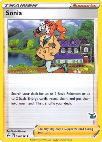 Sonia - 167/192 (Eevee Stamped) (167/192), Battle Academy 2022 — Pokémon card price