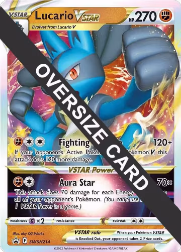 Lucario VSTAR - SWSH214 (SWSH214), Jumbo Cards — Pokémon card price