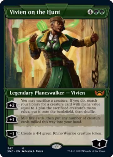 Vivien on the Hunt (Showcase) (347), Streets of New Capenna — Magic card price
