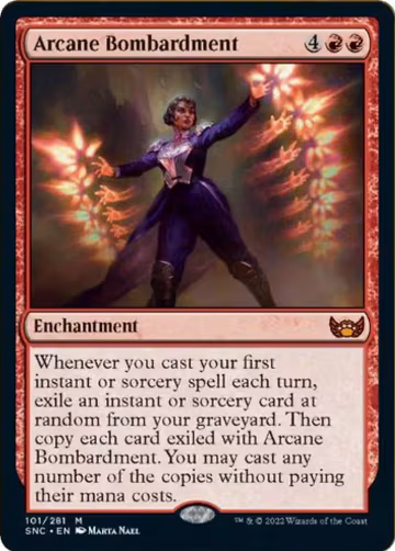 Arcane Bombardment (101), Streets of New Capenna — Magic card price