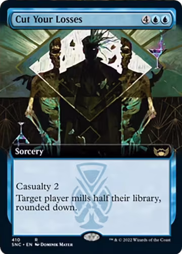 Cut Your Losses (Extended Art) (410), Streets of New Capenna — Magic card price