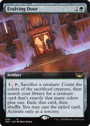 Evolving Door (Extended Art) (429), Streets of New Capenna — Magic card price