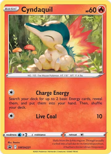 Cyndaquil - SWSH221 (SWSH221), Sword & Shield Promo Cards — Pokémon card price