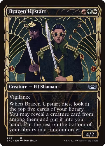 Brazen Upstart (Showcase) (296), Streets of New Capenna — Magic card price