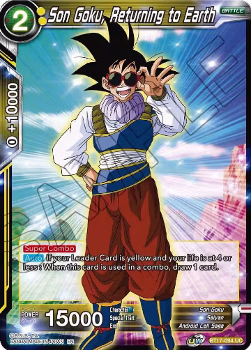 Son Goku, Returning to Earth (BT17-094), Ultimate Squad — DB Super card price