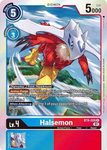 Halsemon (BT8-026 R), New Awakening — Digimon card price