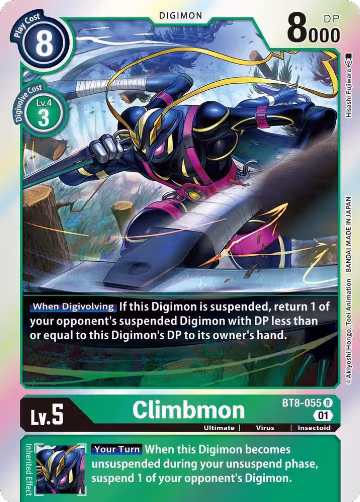 Climbmon (BT8-055 R), New Awakening — Digimon card price