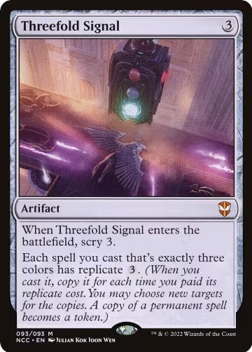 Threefold Signal (93), Commander: Streets of New Capenna — Magic card price