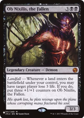 Ob Nixilis, the Fallen (101/249), The List Reprints — Magic card price
