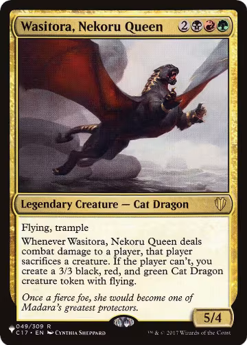 Wasitora, Nekoru Queen (049/309), The List Reprints — Magic card price