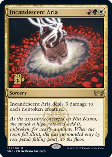Incandescent Aria (192), Prerelease Cards — Magic card price