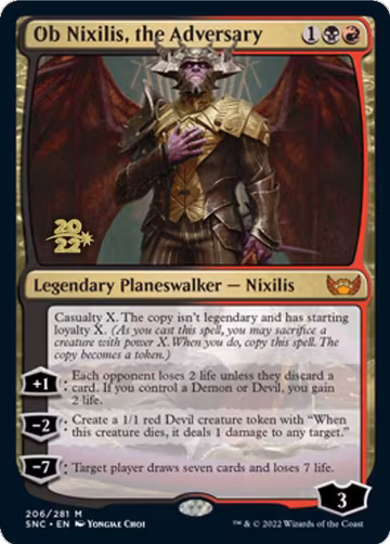 Ob Nixilis, the Adversary (206), Prerelease Cards — Magic card price