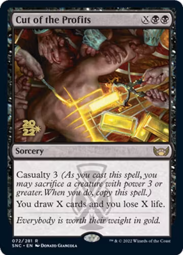 Cut of the Profits (72), Prerelease Cards — Magic card price