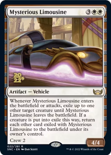 Mysterious Limousine (22), Prerelease Cards — Magic card price