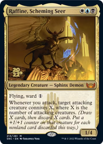 Raffine, Scheming Seer (213), Prerelease Cards — Magic card price