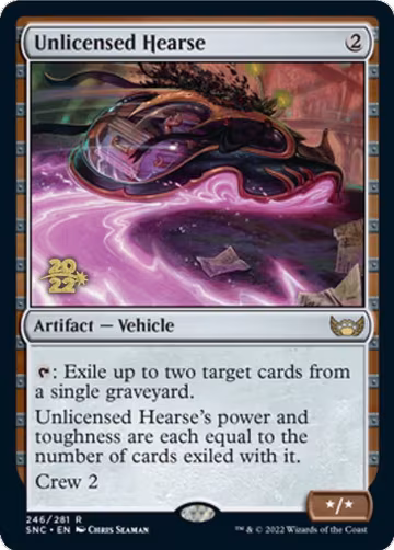 Unlicensed Hearse (246), Prerelease Cards — Magic card price