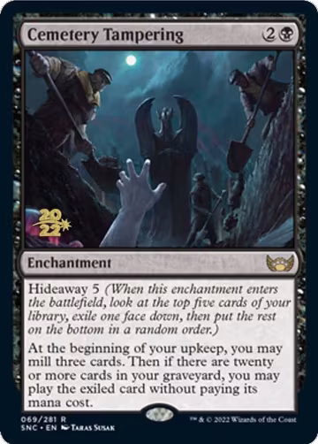 Cemetery Tampering (69), Prerelease Cards — Magic card price