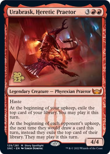 Urabrask, Heretic Praetor (129), Prerelease Cards — Magic card price